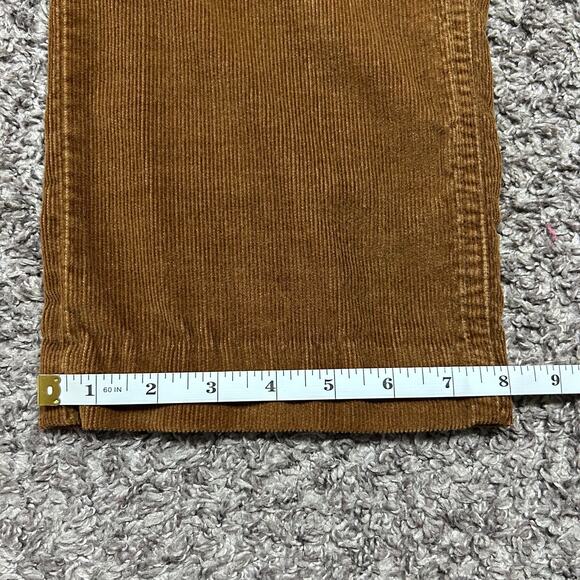 Vintage 60s Corduroy Pants 26x29 Size 9 Sears Western Boho Hippie Juniors Brown - Picture 13 of 14